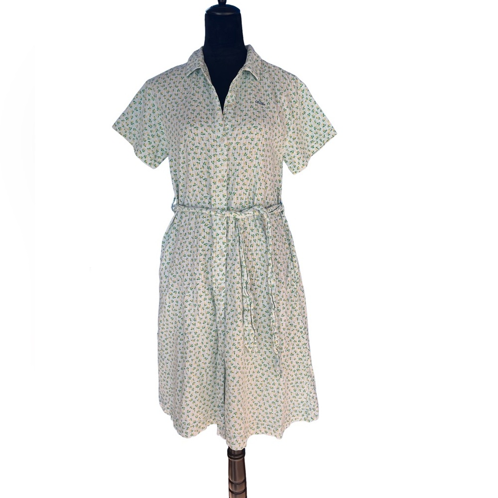The Tiny Big‎ Sister Floral Print Belted Dress lemons breezy resort button front